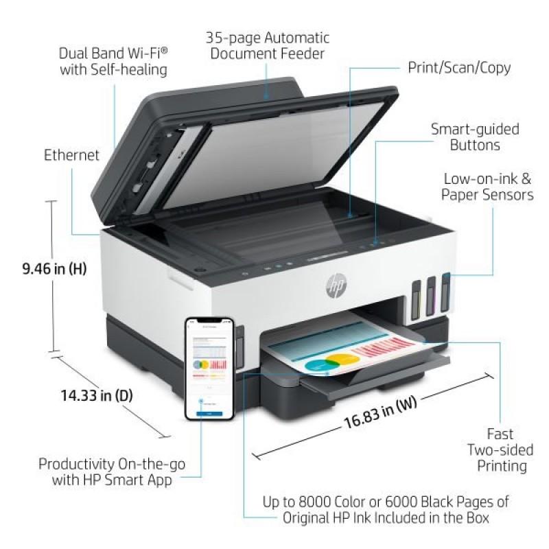AIO HP SMART TANK 750 6UU47A MFP