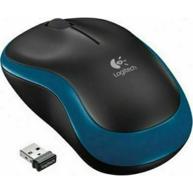 MOUSE LOGITECH M185 WIRELESS BLUE